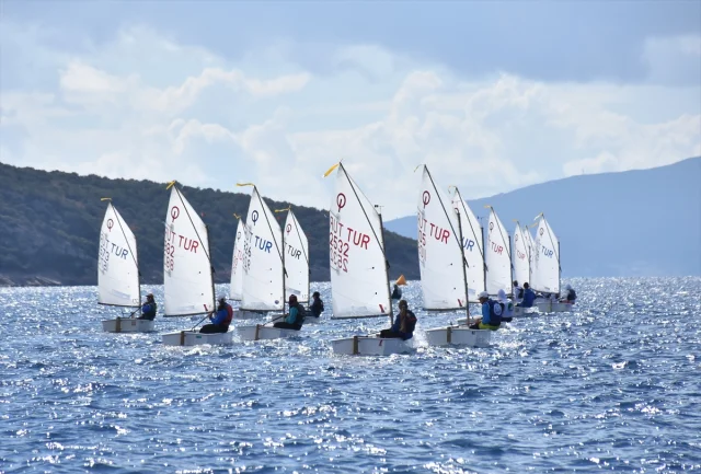 Bodrum'da Rüzgârlar Yelkenciler İçin Esiyor: Optimist Yarışlarına Yoğun İlgi