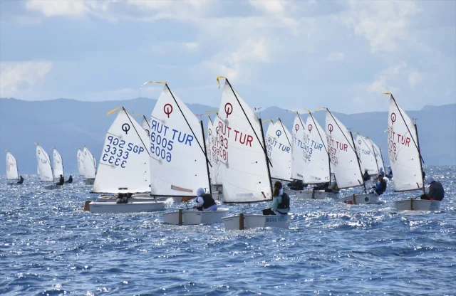 Bodrum'da Rüzgârlar Yelkenciler İçin Esiyor: Optimist Yarışlarına Yoğun İlgi
