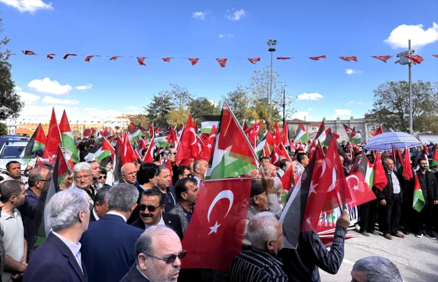 Aksaray'da Gazze İçin Bir Araya Geldiler