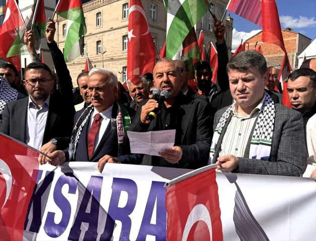 Aksaray'da Gazze İçin Bir Araya Geldiler