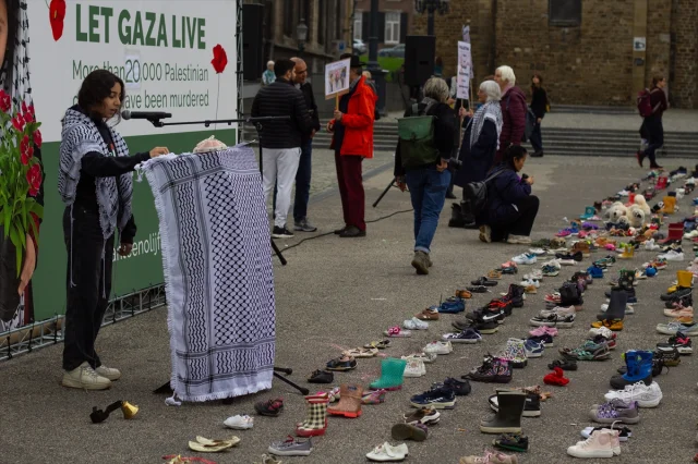 Hollanda'da Filistinli Çocuklar ve Gazetecilere Duygusal Anma