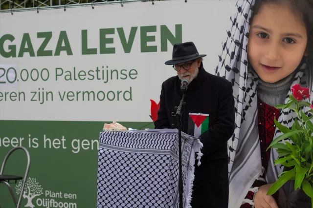 Hollanda'da Filistinli Çocuklar ve Gazetecilere Duygusal Anma