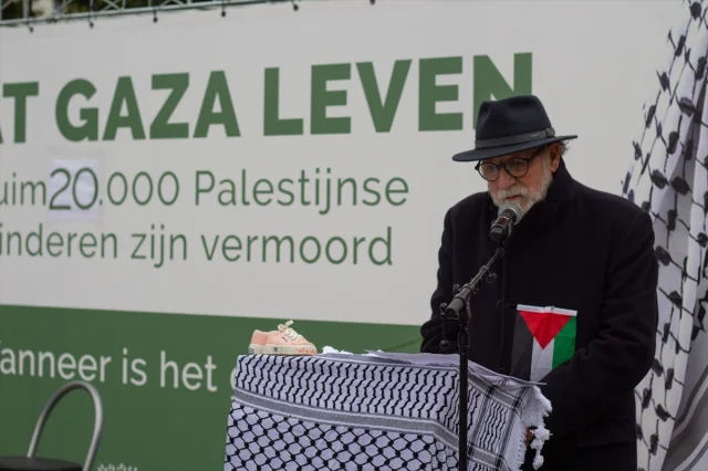 Hollanda'da Filistinli Çocuklar ve Gazetecilere Duygusal Anma