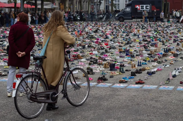 Hollanda'da Filistinli Çocuklar ve Gazetecilere Duygusal Anma