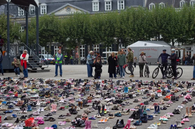 Hollanda'da Filistinli Çocuklar ve Gazetecilere Duygusal Anma