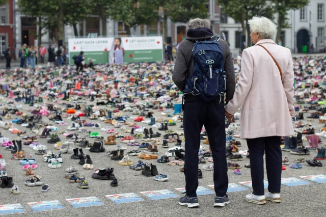 Hollanda'da Filistinli Çocuklar ve Gazetecilere Duygusal Anma