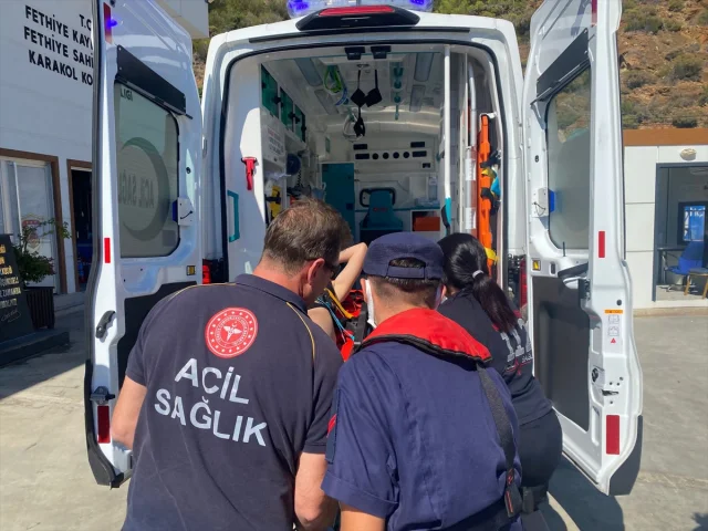 Fethiye kıyılarında yatta dramatik kurtarma operasyonu