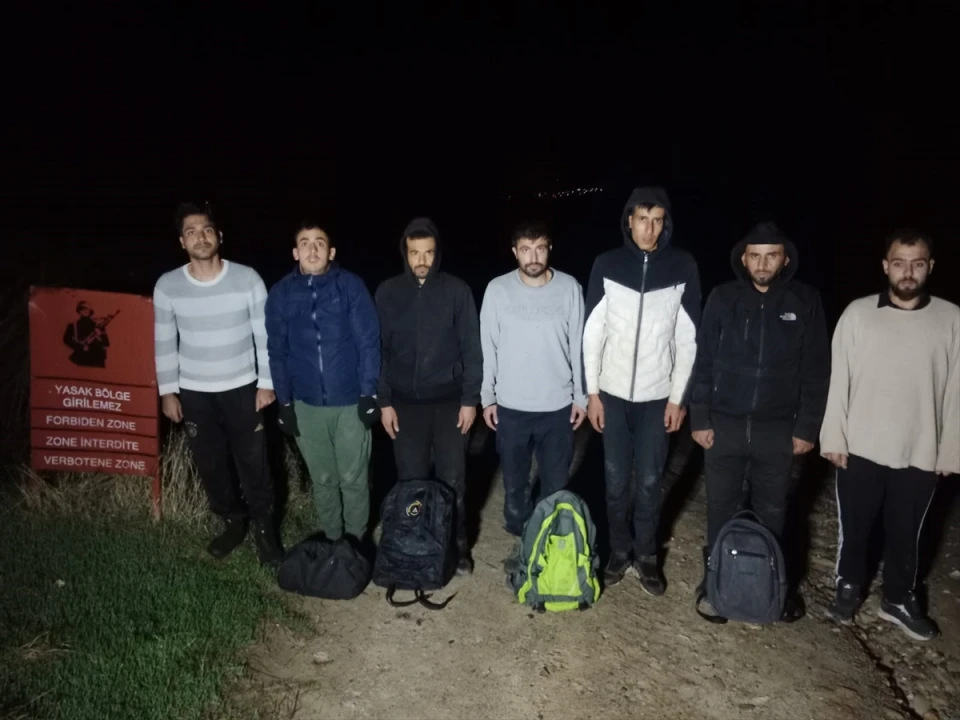 Edirne'de Yakalanan Düzensiz Göçmenler ve Detaylar