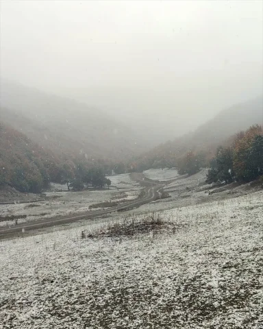 Tokat'ta Beyaz Örtü: İlk Kar Yüksek Kesimlere Düştü
