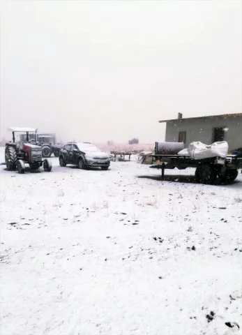 Niğde'de Kış Kapıyı Erken Çaldı Kar Yağışı Başladı