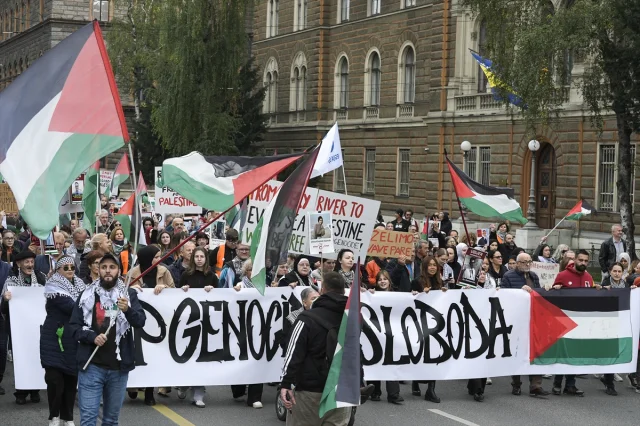 Bosna Hersek'te İsrail Karşıtlığı Büyüyor: Gazze'deki Olaylar Protesto Edildi
