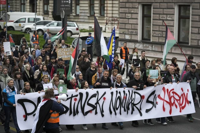 Bosna Hersek'te İsrail Karşıtlığı Büyüyor: Gazze'deki Olaylar Protesto Edildi