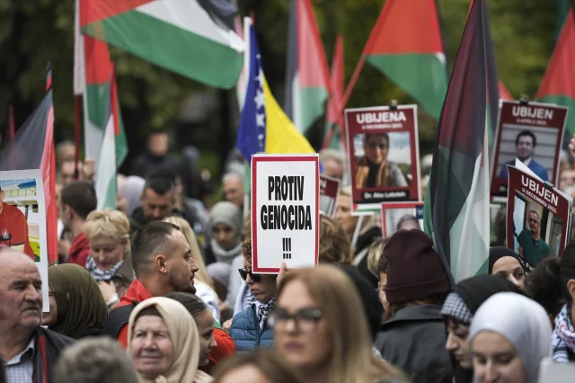 Bosna Hersek'te İsrail Karşıtlığı Büyüyor: Gazze'deki Olaylar Protesto Edildi