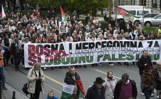 Bosna Hersek'te İsrail Karşıtlığı Büyüyor: Gazze'deki Olaylar Protesto Edildi