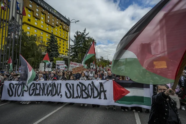 Bosna Hersek'te İsrail Karşıtlığı Büyüyor: Gazze'deki Olaylar Protesto Edildi