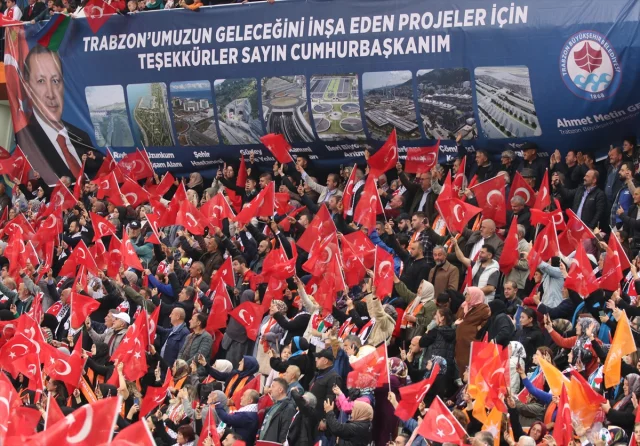 Erdoğan Trabzon'da projeleri açtı Gazze için önemli mesajları paylaştı