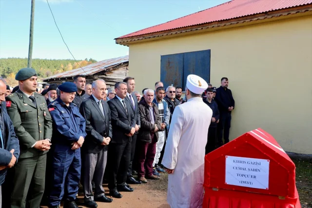 Ordu'da Kıbrıs gazisi Cemal Şahin'e hüzünlü veda