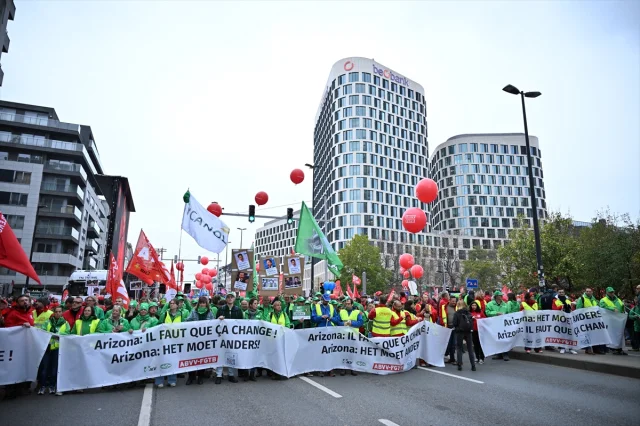 Belçika'da Grev Kasırgası Her Şeyi Durdurdu