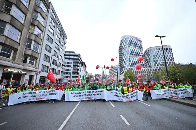 Belçika'da Grev Kasırgası Her Şeyi Durdurdu