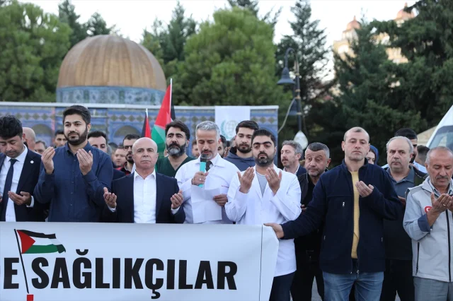 Mardin'de Gazze İçin Sağlıkçılardan Dikkat Çeken Destek