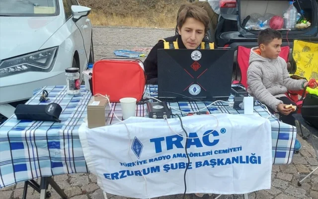 Erzurum'un tarihi tabyalarından 30 ülkeye telsizle seslendiler