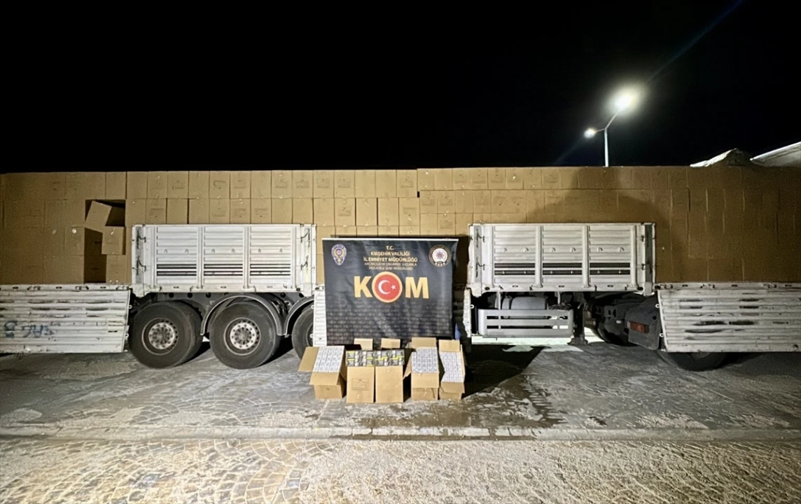 Kırşehir'de Kaçak Makaron Operasyonu Dikkat Çekti