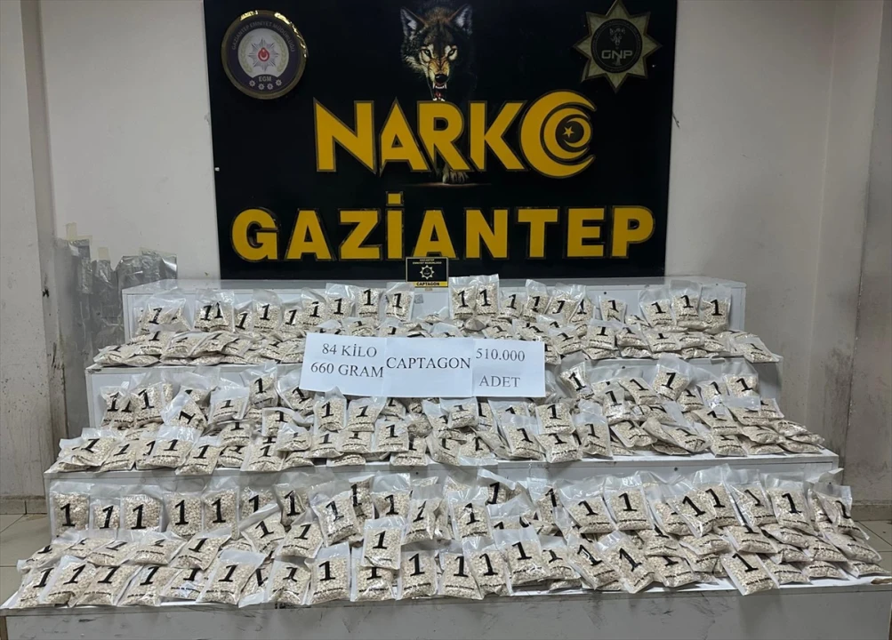 Gaziantep'te Nefes Kesen Uyuşturucu Operasyonu: 510 Bin Hap Ele Geçirildi