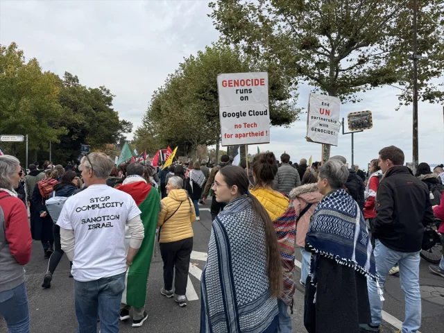 Cenevre'deki Gazze Protestosunda Binler Adalet Çağrısı Yaptı
