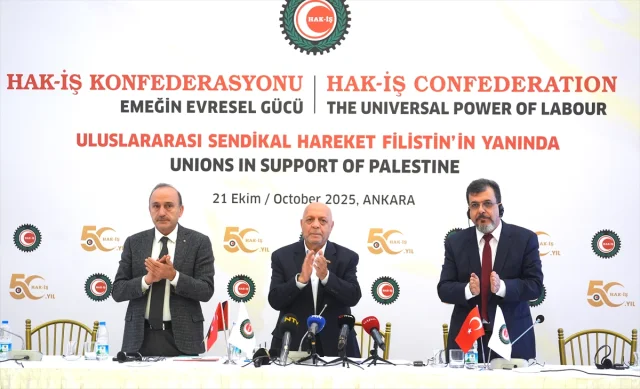 HAK-İŞ'in Filistin'e Destek Programı Uluslararası Sendikaları Buluşturdu