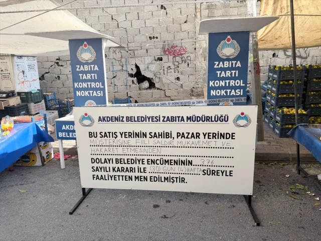Mersin'deki Pazarcıya Rekor Ceza: Müşteriye Saldırı Pahalıya Patladı