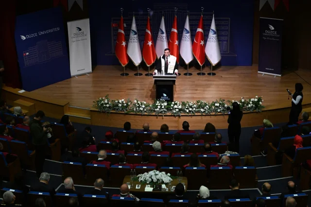 Cevdet Yılmaz'a Düzce'de Fahri Profesörlük: Eğitimde Büyük Yatırımlar