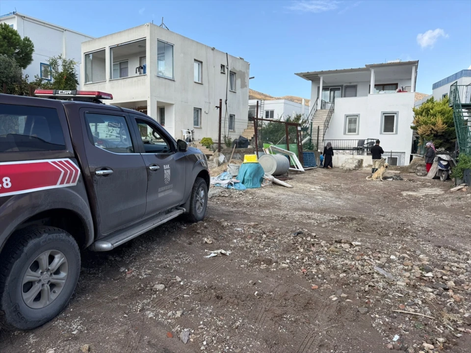 Bodrum'da Sağanak Yağış Hayatı Olumsuz Etkiledi