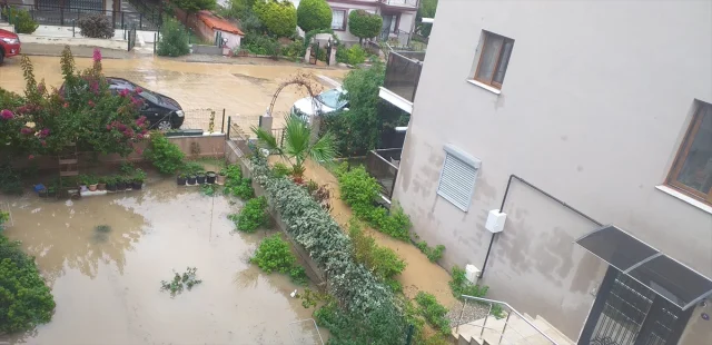 İzmir Foça'da Yağmurla Gelen Kaos: Sel Alarmı