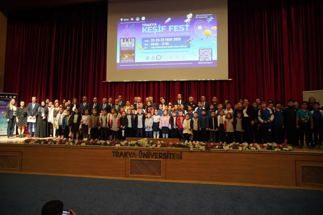 Edirne'deki Trakya Keşif Fest ile Öğrenciler Bilim ve Sanata Doyuyor