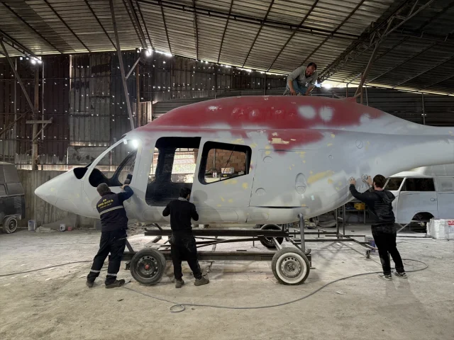 Kaporta Boyacısından Helikopter Maketi Üretimi: Hayaller Gerçek Oluyor