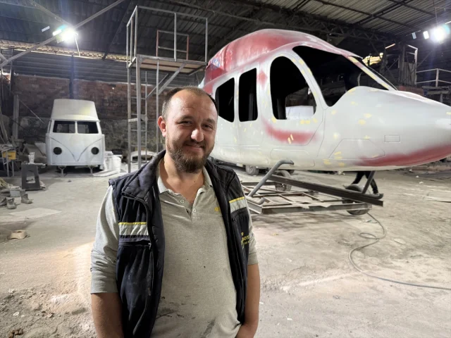 Kaporta Boyacısından Helikopter Maketi Üretimi: Hayaller Gerçek Oluyor