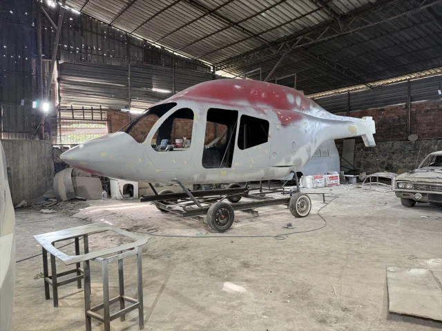 Kaporta Boyacısından Helikopter Maketi Üretimi: Hayaller Gerçek Oluyor