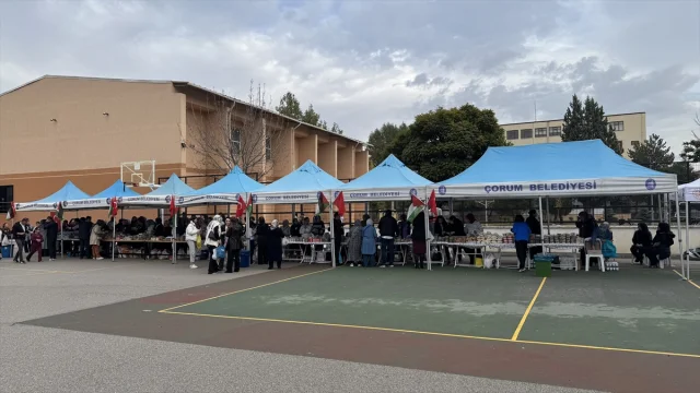 Çorum'da Okullardan Filistin'e Büyük Destek: Kermeslerle Yardım