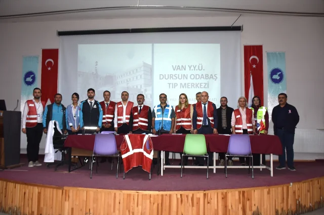 Van YYÜ'de Büyük Afet Tatbikatı Gerçekleştirildi