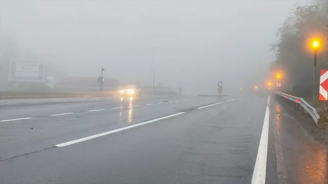 Bolu Dağı'nı Sis ve Sağanak Çileye Dönüştürdü