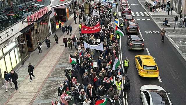 İsveç'te Batı Şeria'nın İlhak Planına Karşı Büyük Protesto