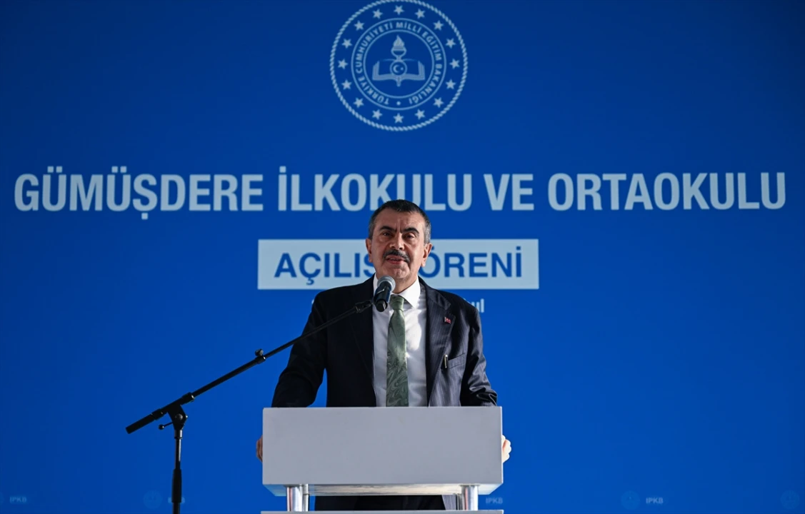 Gümüşdere Okulları Açıldı: Bakan Tekin'den Önemli Vurgular