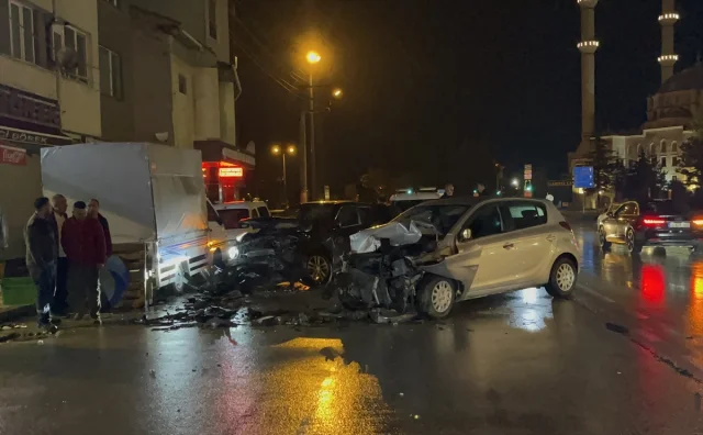 Eskişehir'deki heyecan verici kovalamaca kazayla sonlandı