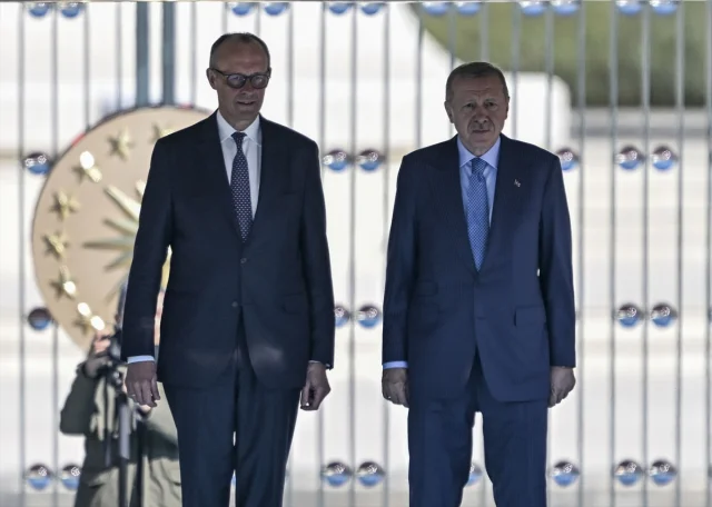 Cumhurbaşkanı Erdoğan ve Almanya Başbakanı Merz Ankara'da Buluştu