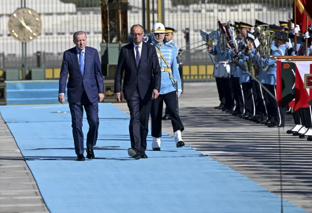 Cumhurbaşkanı Erdoğan ve Almanya Başbakanı Merz Ankara'da Buluştu
