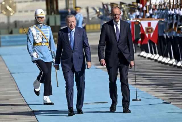 Cumhurbaşkanı Erdoğan ve Almanya Başbakanı Merz Ankara'da Buluştu