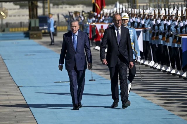 Cumhurbaşkanı Erdoğan ve Almanya Başbakanı Merz Ankara'da Buluştu