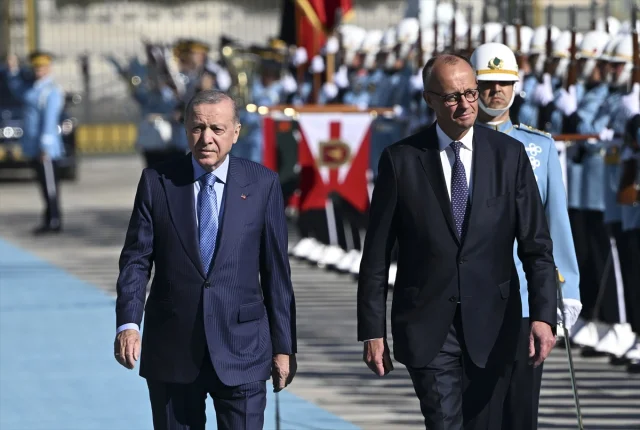 Cumhurbaşkanı Erdoğan ve Almanya Başbakanı Merz Ankara'da Buluştu