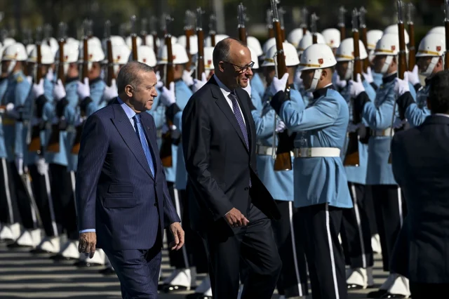 Cumhurbaşkanı Erdoğan ve Almanya Başbakanı Merz Ankara'da Buluştu
