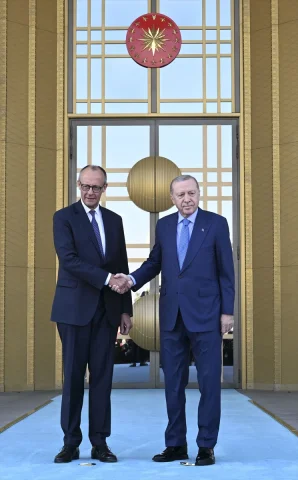 Cumhurbaşkanı Erdoğan ve Almanya Başbakanı Merz Ankara'da Buluştu